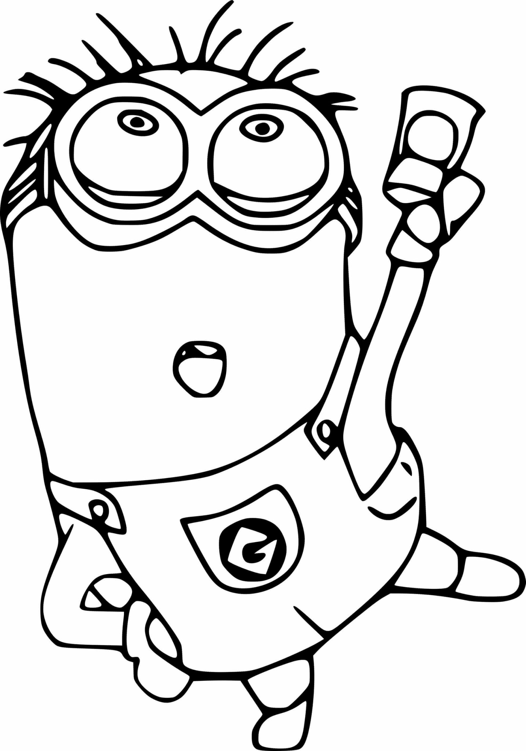 Dibujo de Minion Perfecto para Colorear