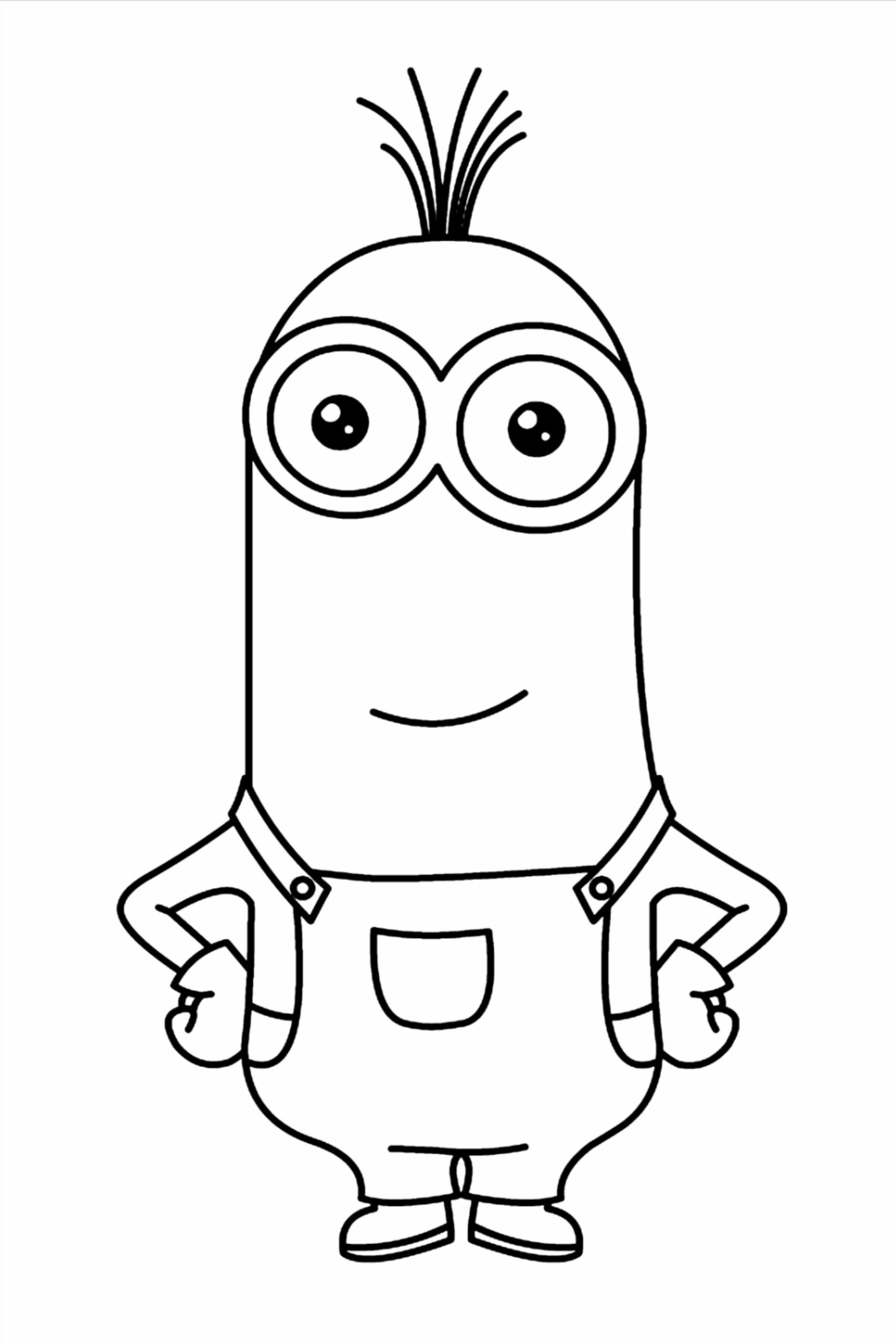 Dibujo de Minion Sonriendo para Colorear