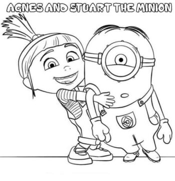 Dibujo de Minion y Kyle para Colorear