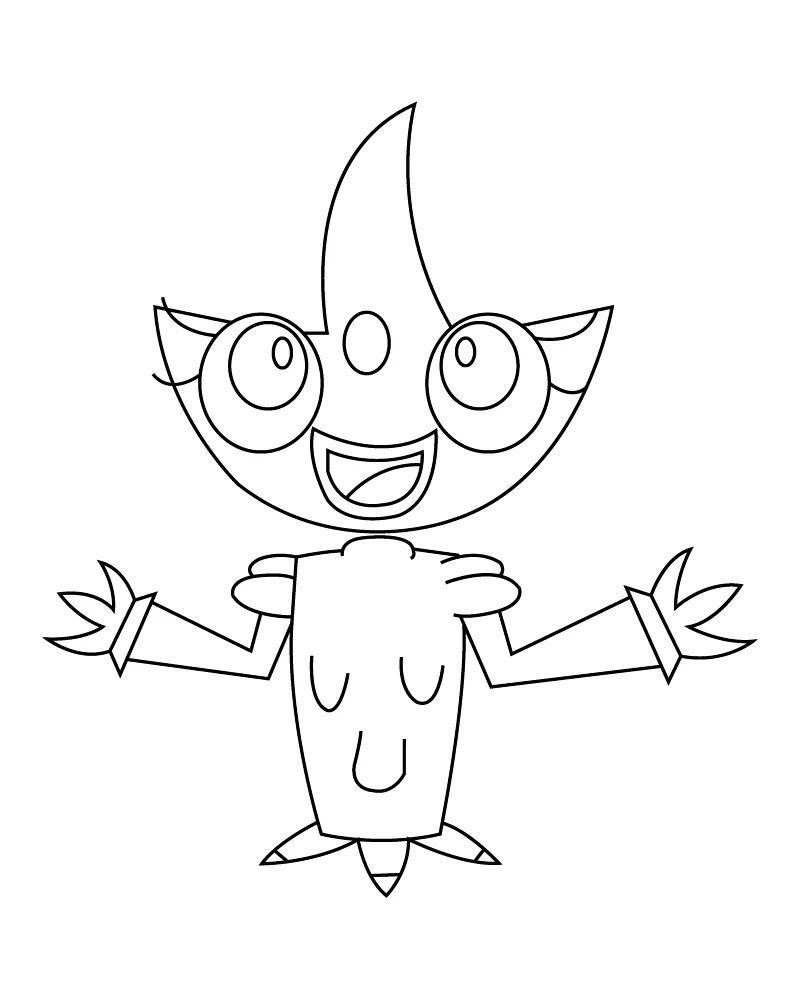Dibujo de Derek Singing Monsters Coloring Page para Colorear