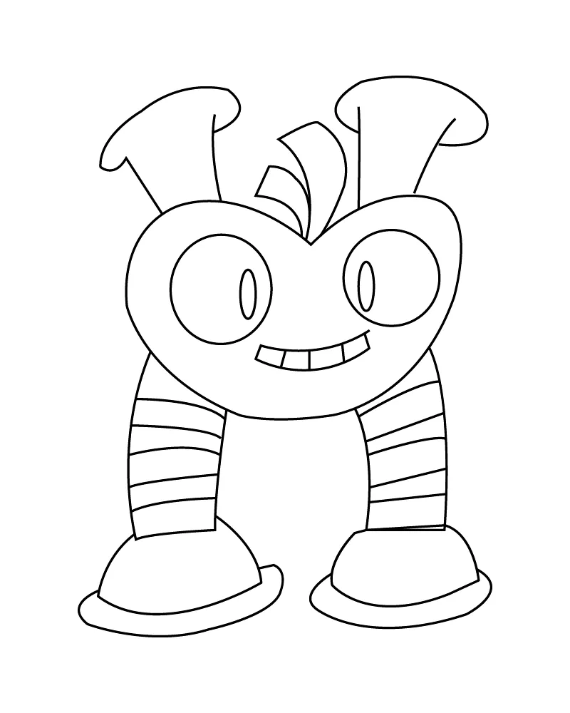 Dibujo de Free Printable My Singing Monsters Coloring Page para Colorear