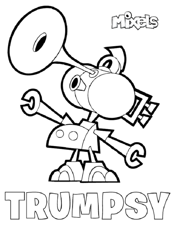 Dibujo de Jamzy Mixels para Colorear