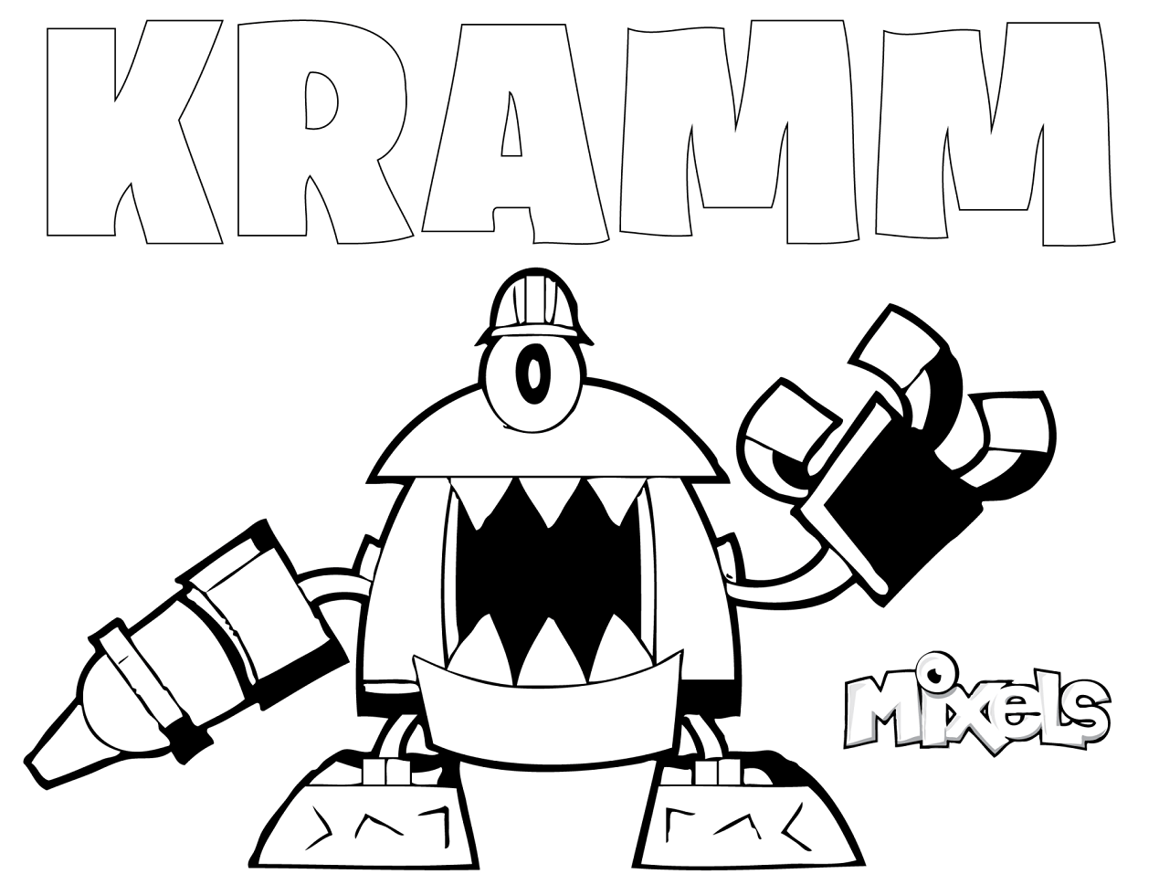 Dibujo de Kramm Mixels para Colorear