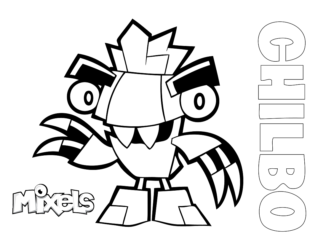 Dibujo de Mixels de Chillbo para Colorear