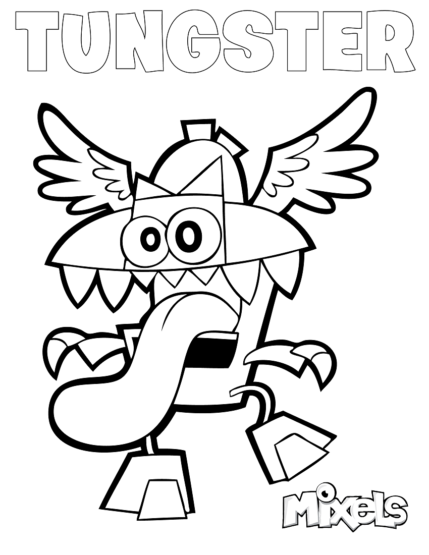 Dibujo de Mixels de Tungster para Colorear