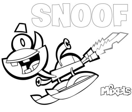 Dibujo de Mixels Esnifados para Colorear