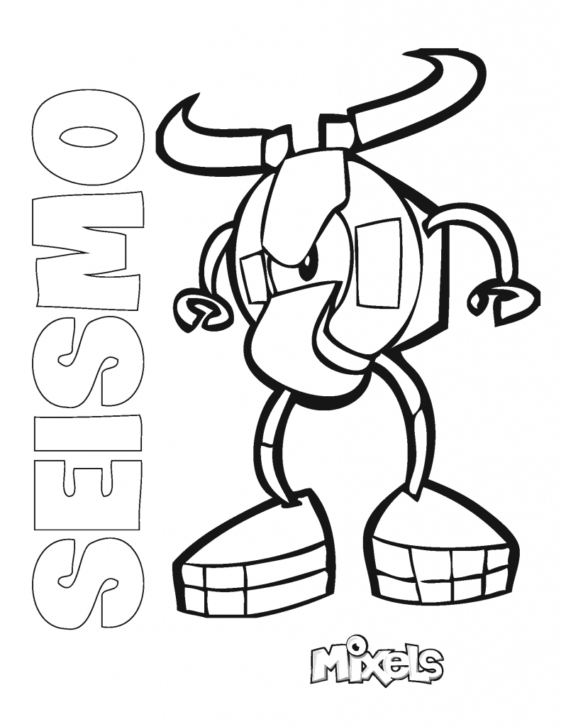 Dibujo de Seismo Mixels para Colorear