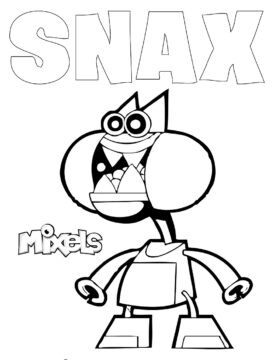 Dibujo de Snax Mixels para Colorear