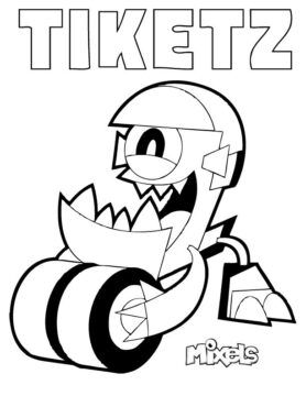 Dibujo de Tiketz Mixels para Colorear