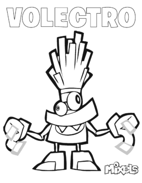 Dibujo de Volectro Mixels para Colorear