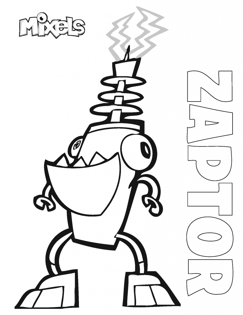 Dibujo de Zaptor Mixels para Colorear