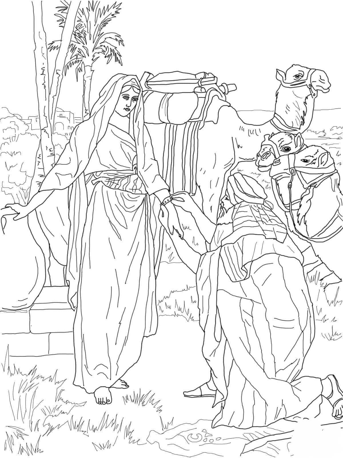 Dibujo de Imagen de Moisés Gratis para Colorear