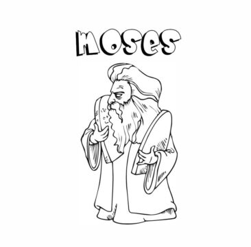 Dibujo de Moisés Lindo para Colorear