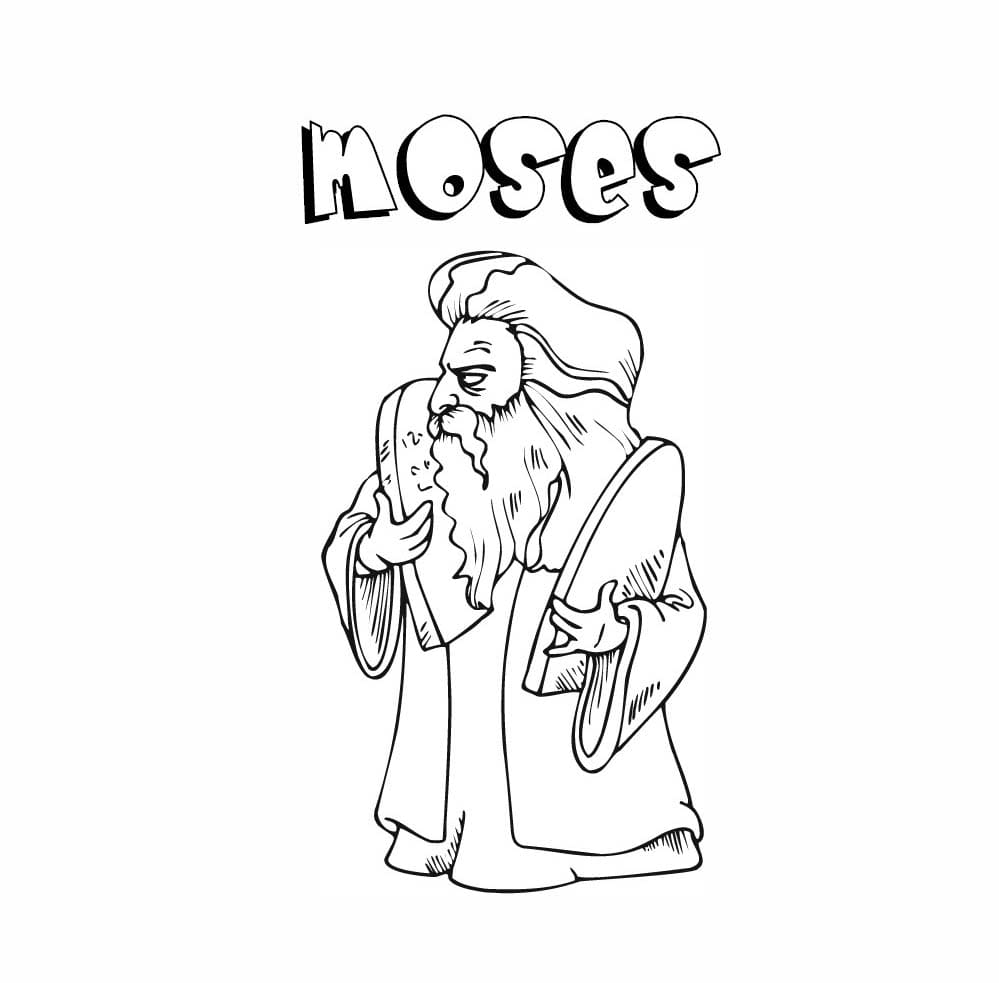 Dibujo de Moisés Lindo para Colorear