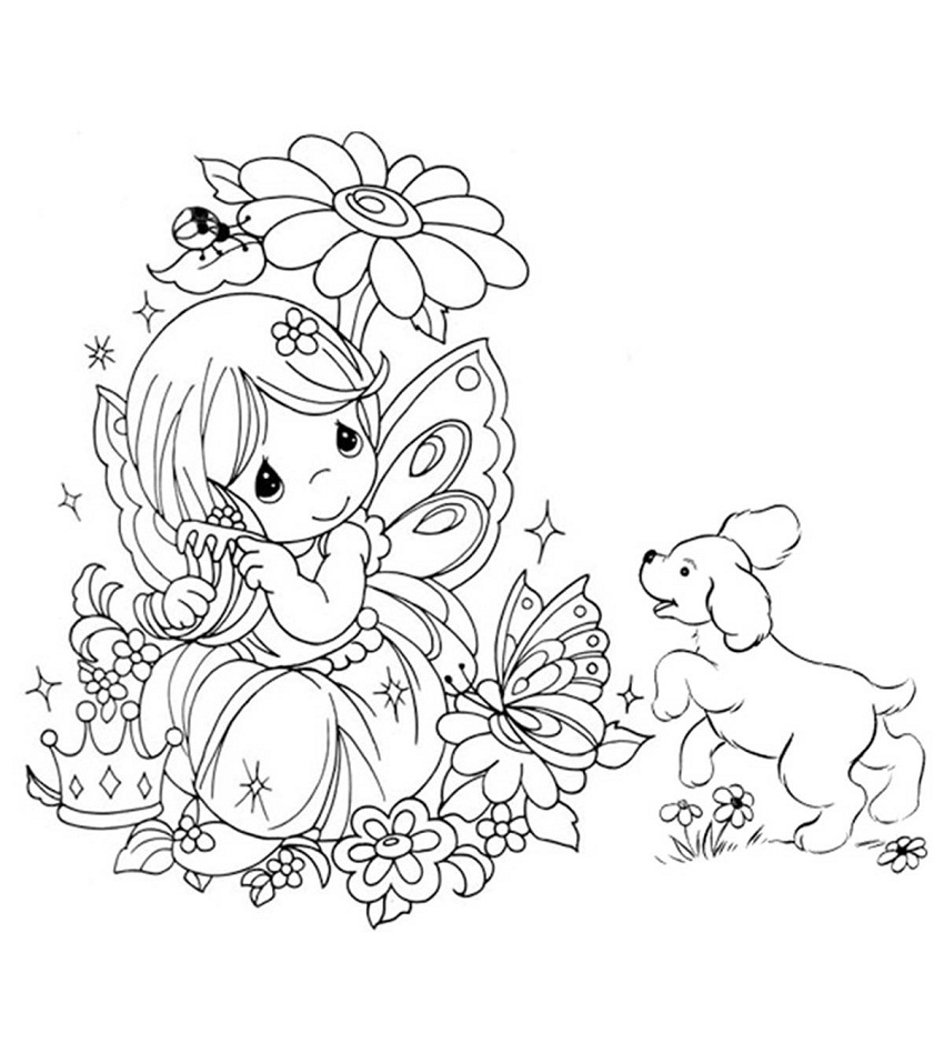 Dibujo de Pequeña Hada para Colorear