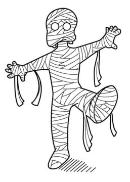 Dibujo de Una Momia para Colorear