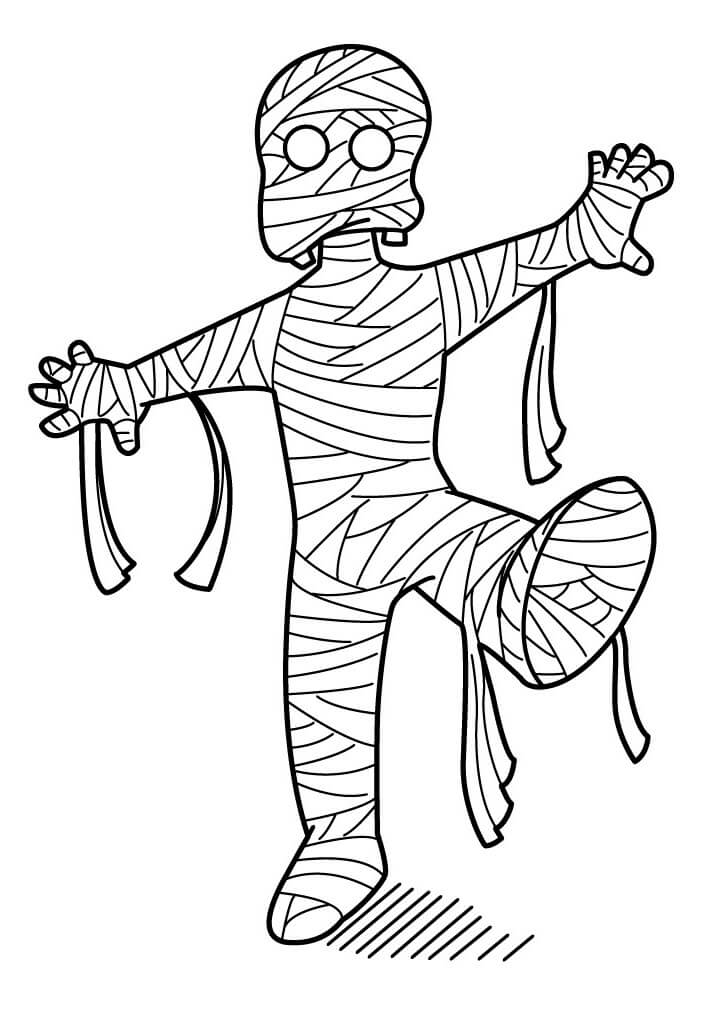 Dibujo de Una Momia para Colorear