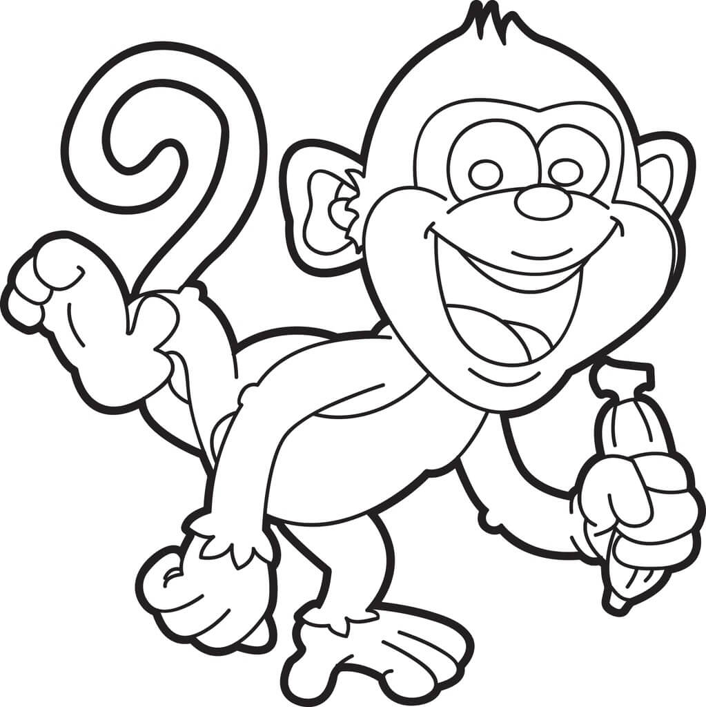 Dibujo de Buen Mono para Colorear