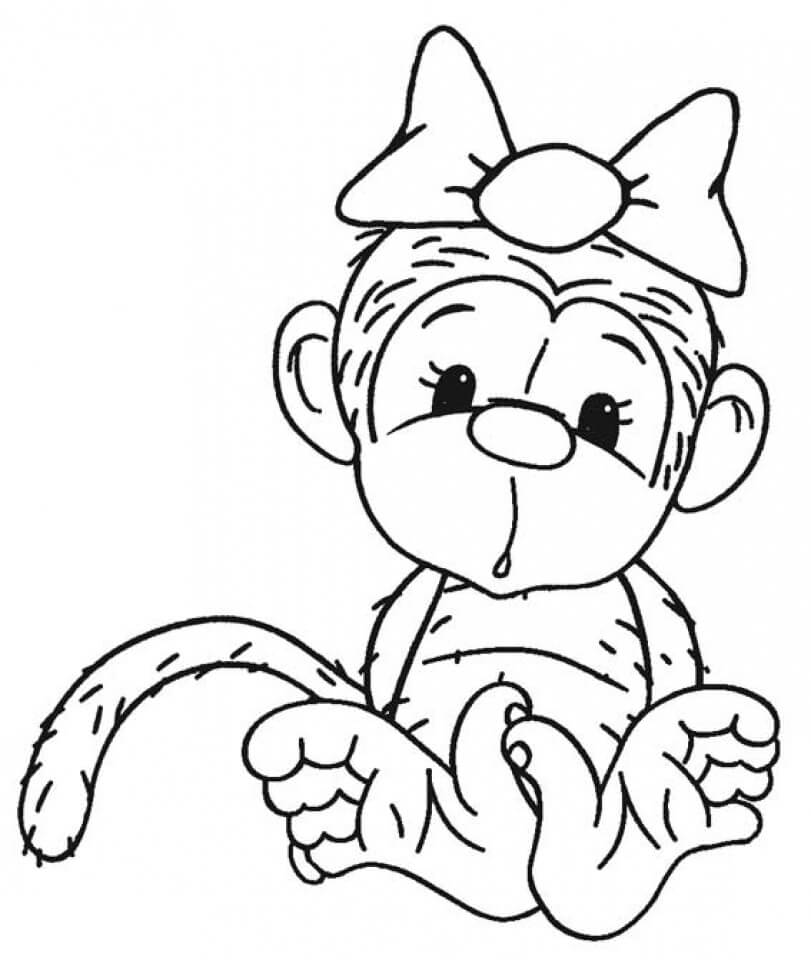 Dibujo de Gran Mono para Colorear