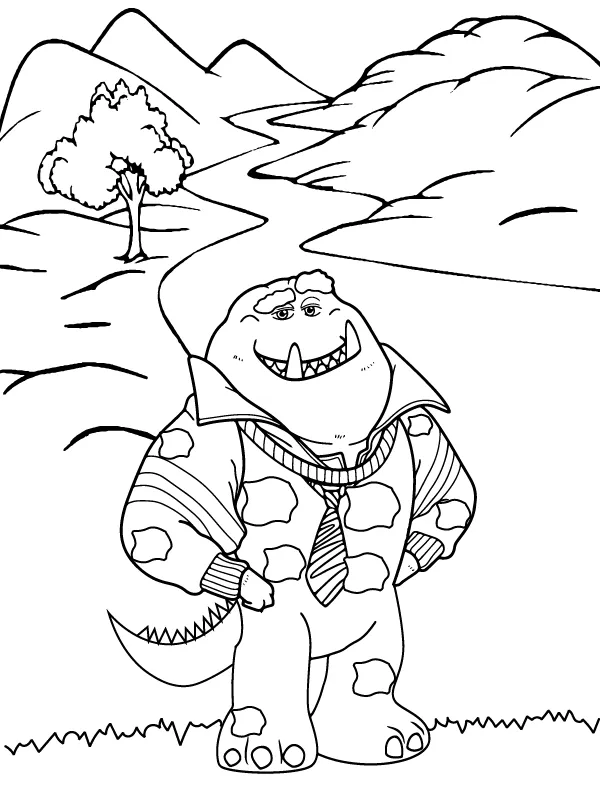 Dibujo de Mikes Enemy Coloring Page para Colorear