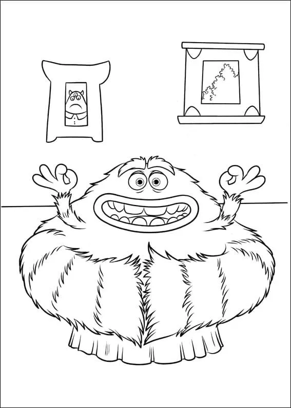 Dibujo de Art In Monsters University Coloring Page para Colorear