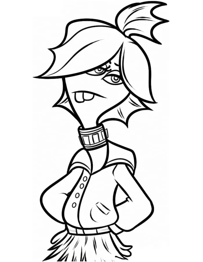 Dibujo de Claire Wheeler From Monsters University Coloring Page para Colorear