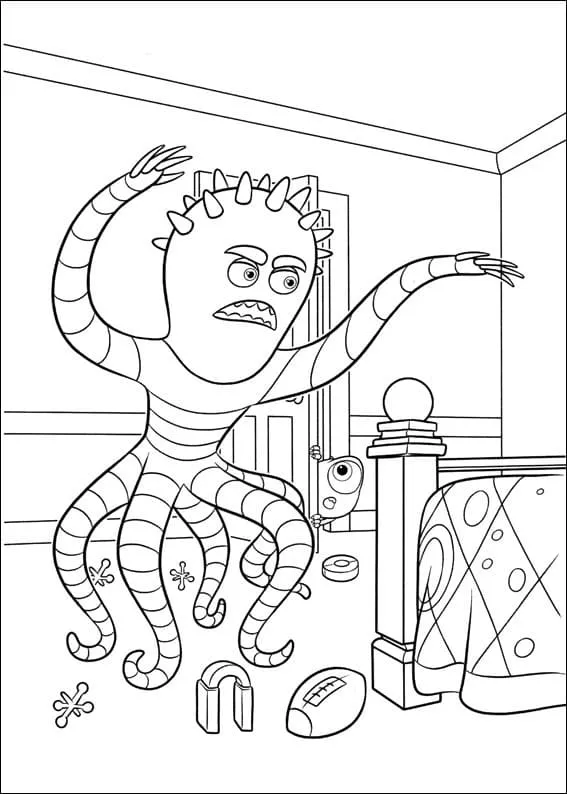 Dibujo de Monsters University 3 Coloring Page para Colorear