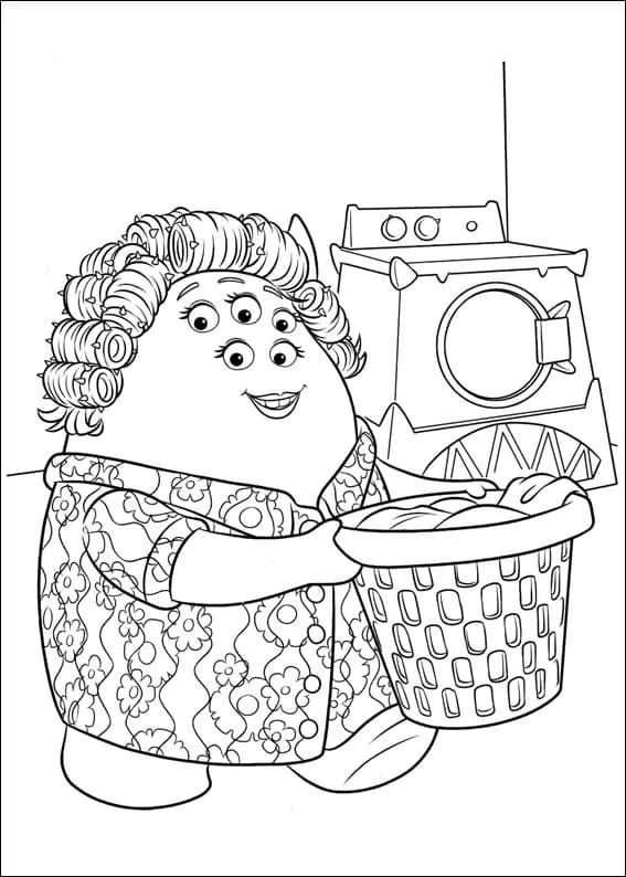 Dibujo de Sheri Squibbles From Monsters University Coloring Page 1 para Colorear