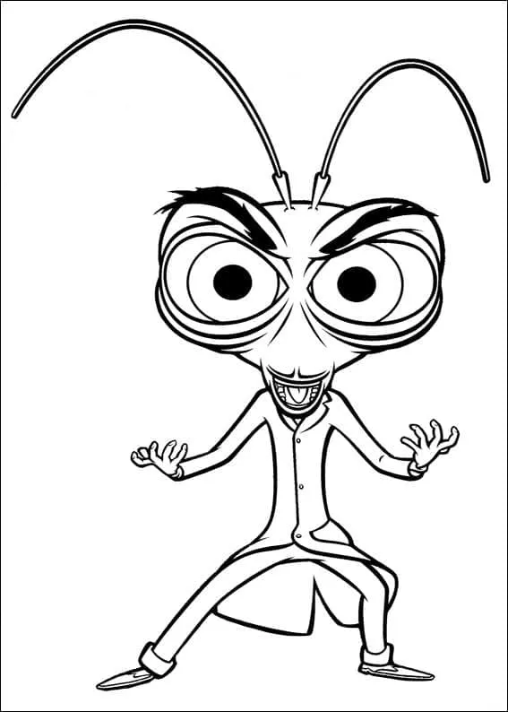 Dibujo de Dr Cockroach From Monsters Vs Aliens Coloring Page para Colorear
