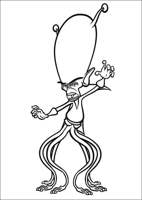 Dibujo de Gallaxhar From Monsters Vs Aliens Coloring Page para Colorear