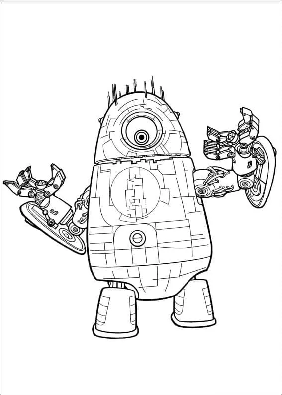 Dibujo de Giant Robot From Monsters Vs Aliens Coloring Page para Colorear