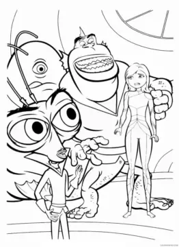 Dibujo de Monsters Vs Aliens To Color Coloring Page para Colorear