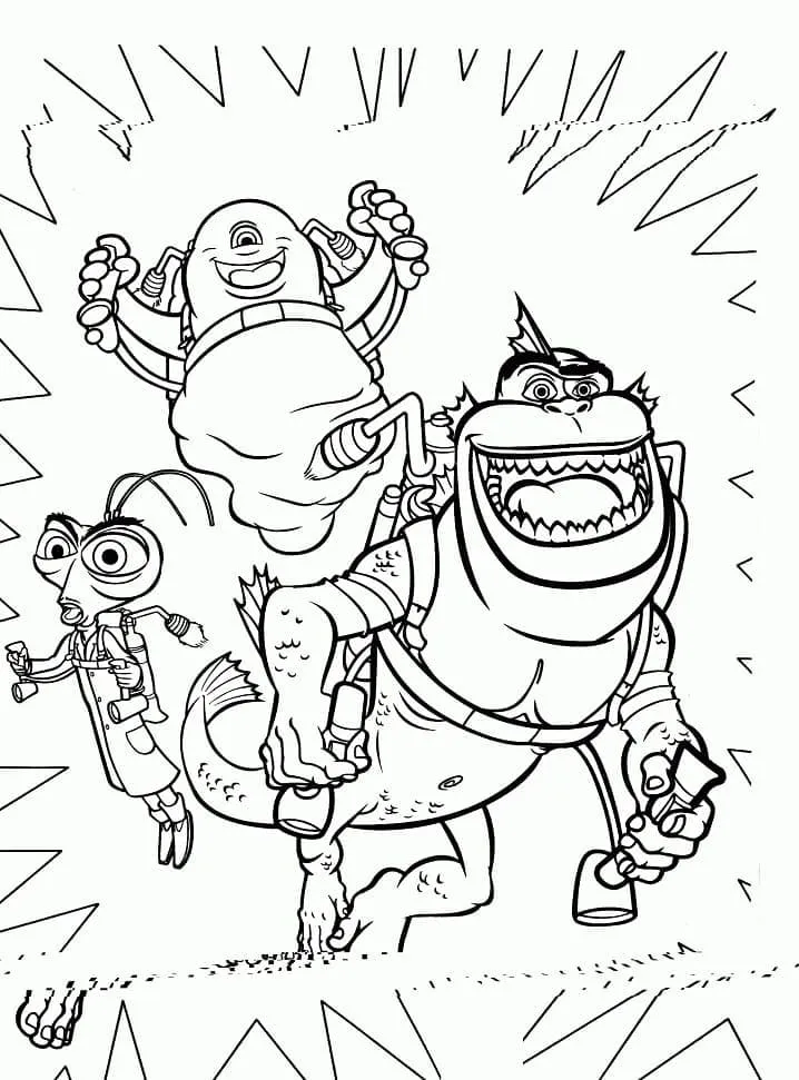 Dibujo de Monsters Vs Aliens To Print Coloring Page para Colorear