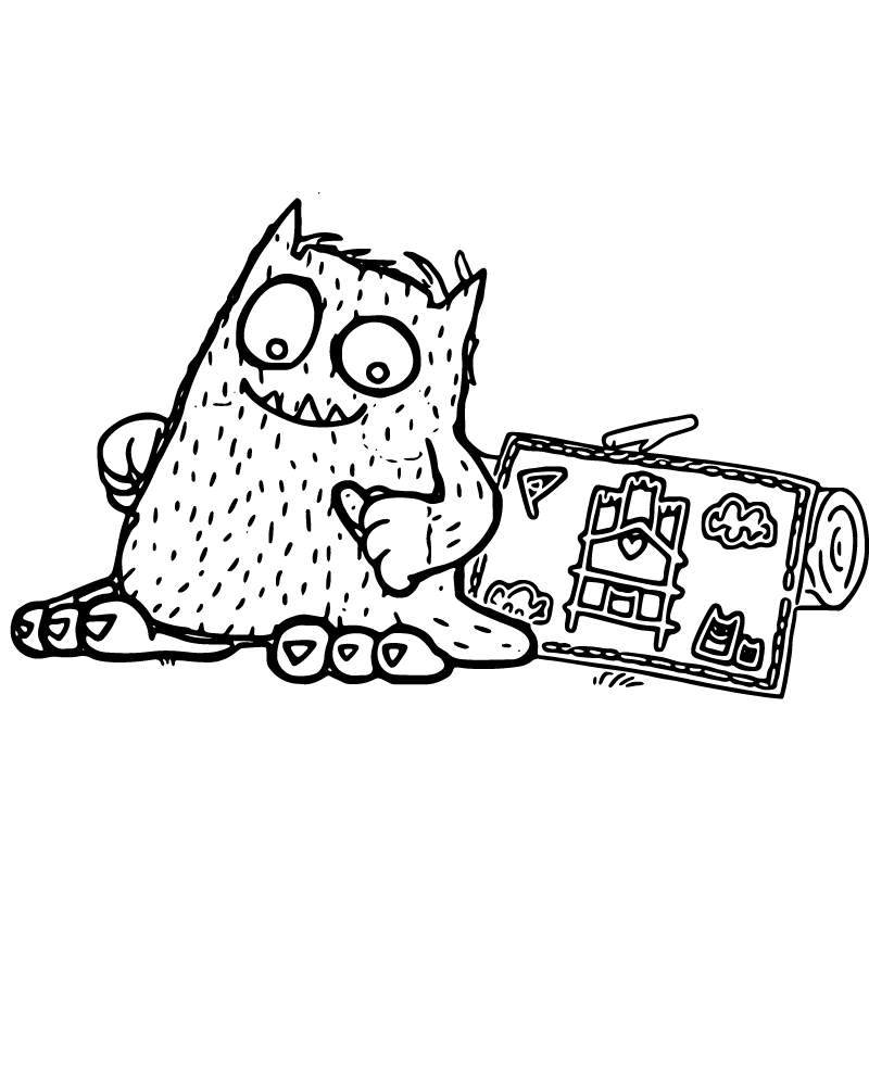 Dibujo de Love Monster Make Something Coloring Pages para Colorear