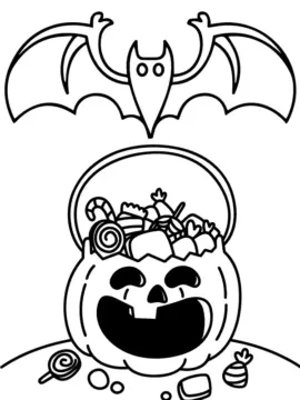 Dibujo de Monster Bat Free Printable Coloring Page para Colorear