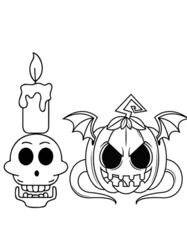 Dibujo de Monster Pumpkin Coloring Pages para Colorear