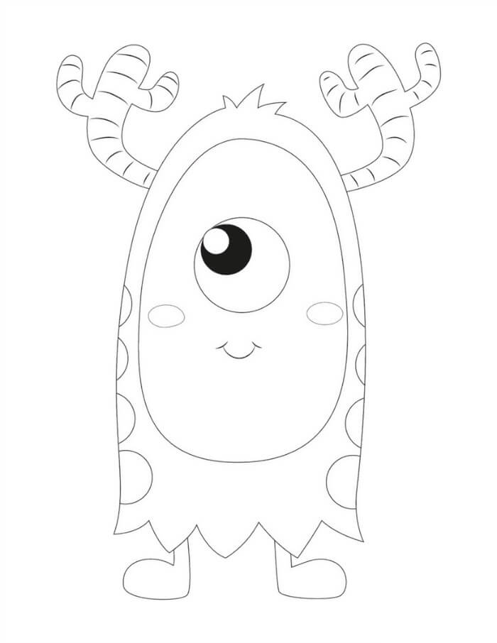 Dibujo de Buen Monstruo para Colorear