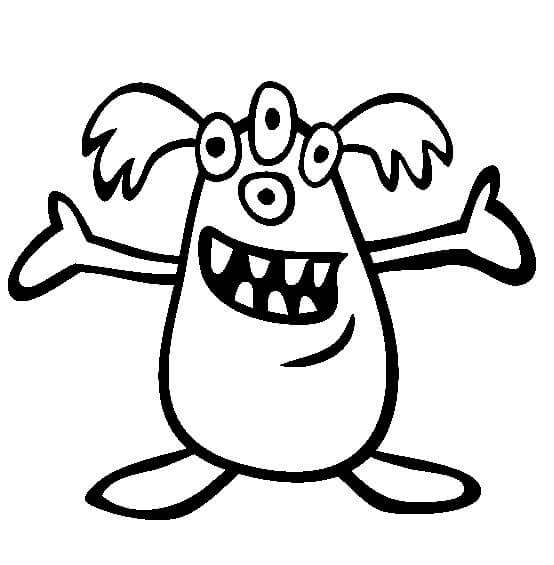 Dibujo de Monstruo para Colorear