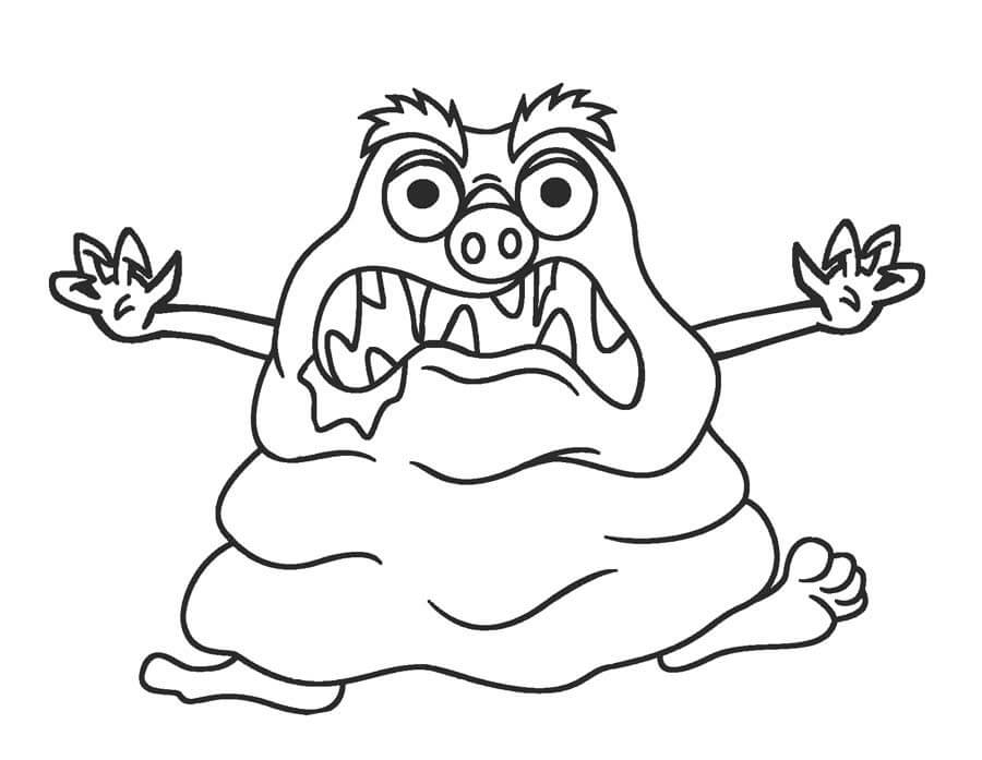 Dibujo de Grande Monstruo para Colorear