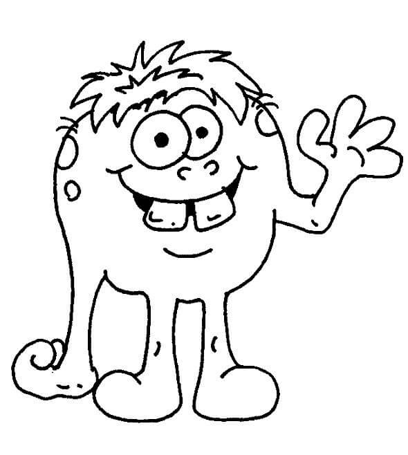 Dibujo de Monstruo imágenes Gratis para Colorear