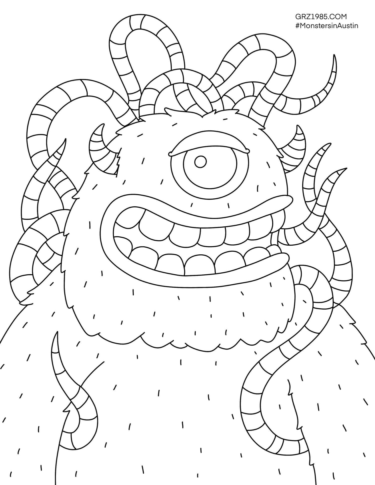Dibujo de Monstruo Increible para Colorear