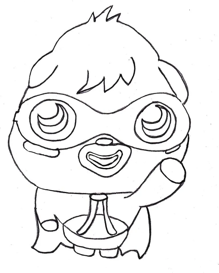 Dibujo de Adorable Moshi Monsters Coloring Page para Colorear