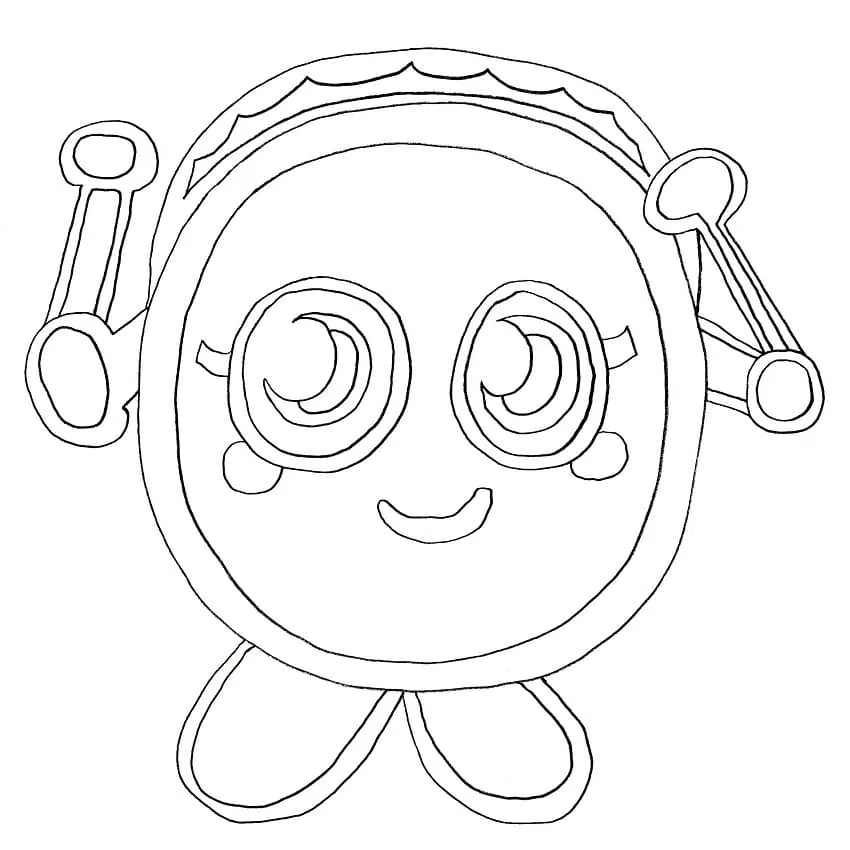 Dibujo de Cute Moshi Monsters Coloring Page para Colorear