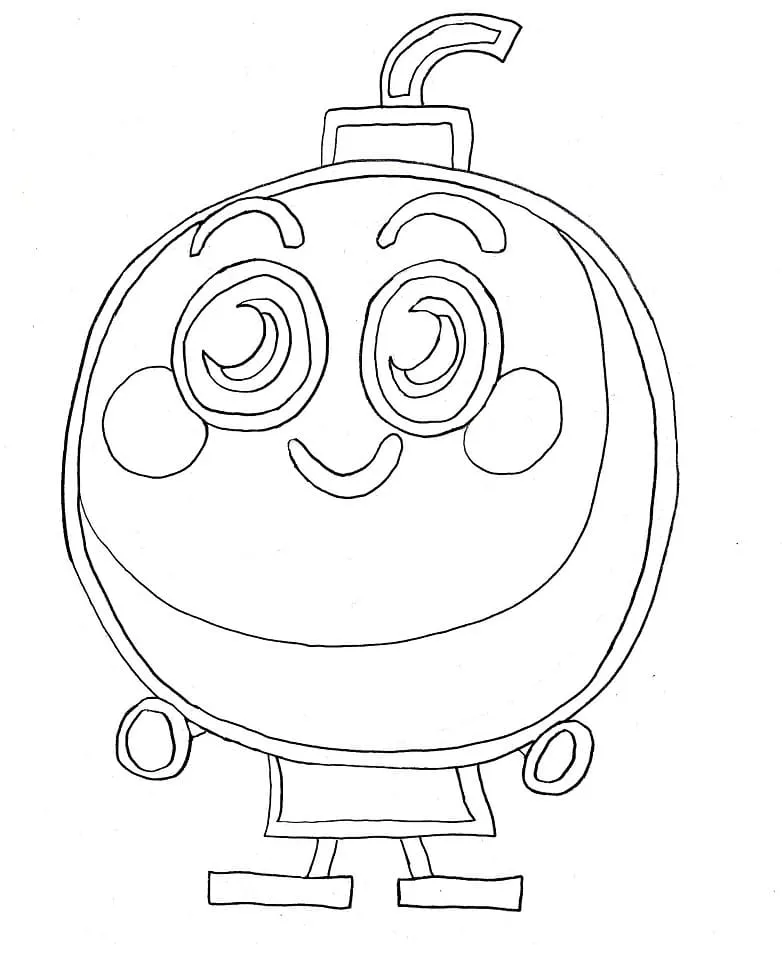 Dibujo de Happy Moshi Monsters Coloring Page para Colorear