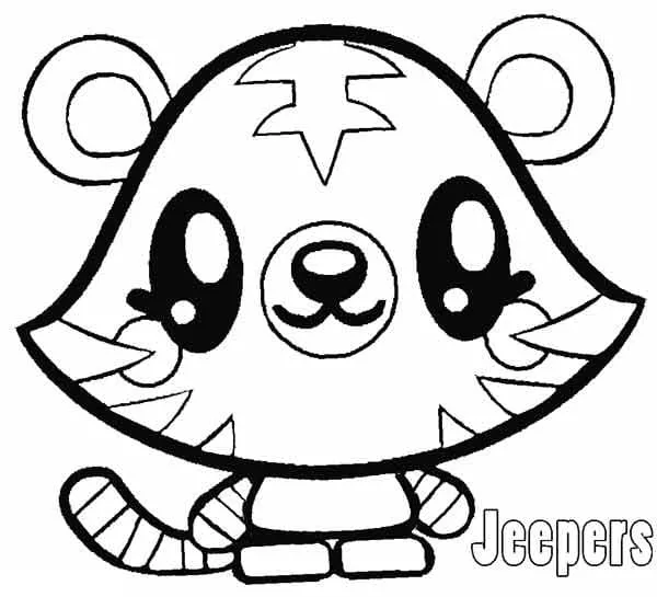 Dibujo de Jeepers Moshi Monsters Coloring Page para Colorear