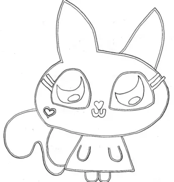Dibujo de Lovely Moshi Monsters Coloring Page para Colorear