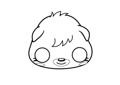 Dibujo de Moshi Monsters Mask Coloring Page para Colorear