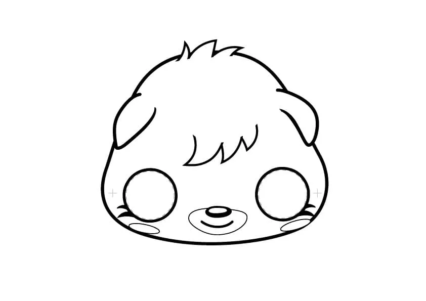 Dibujo de Moshi Monsters Mask Coloring Page para Colorear