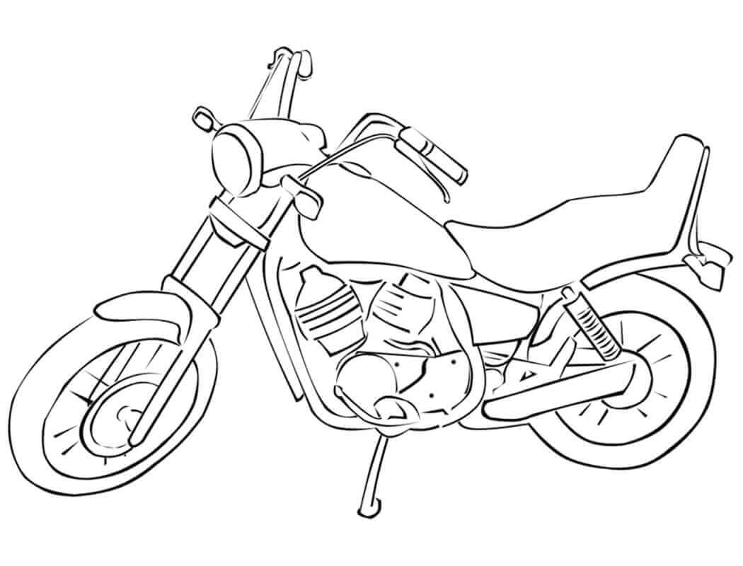 Dibujo de Motocicleta para Colorear