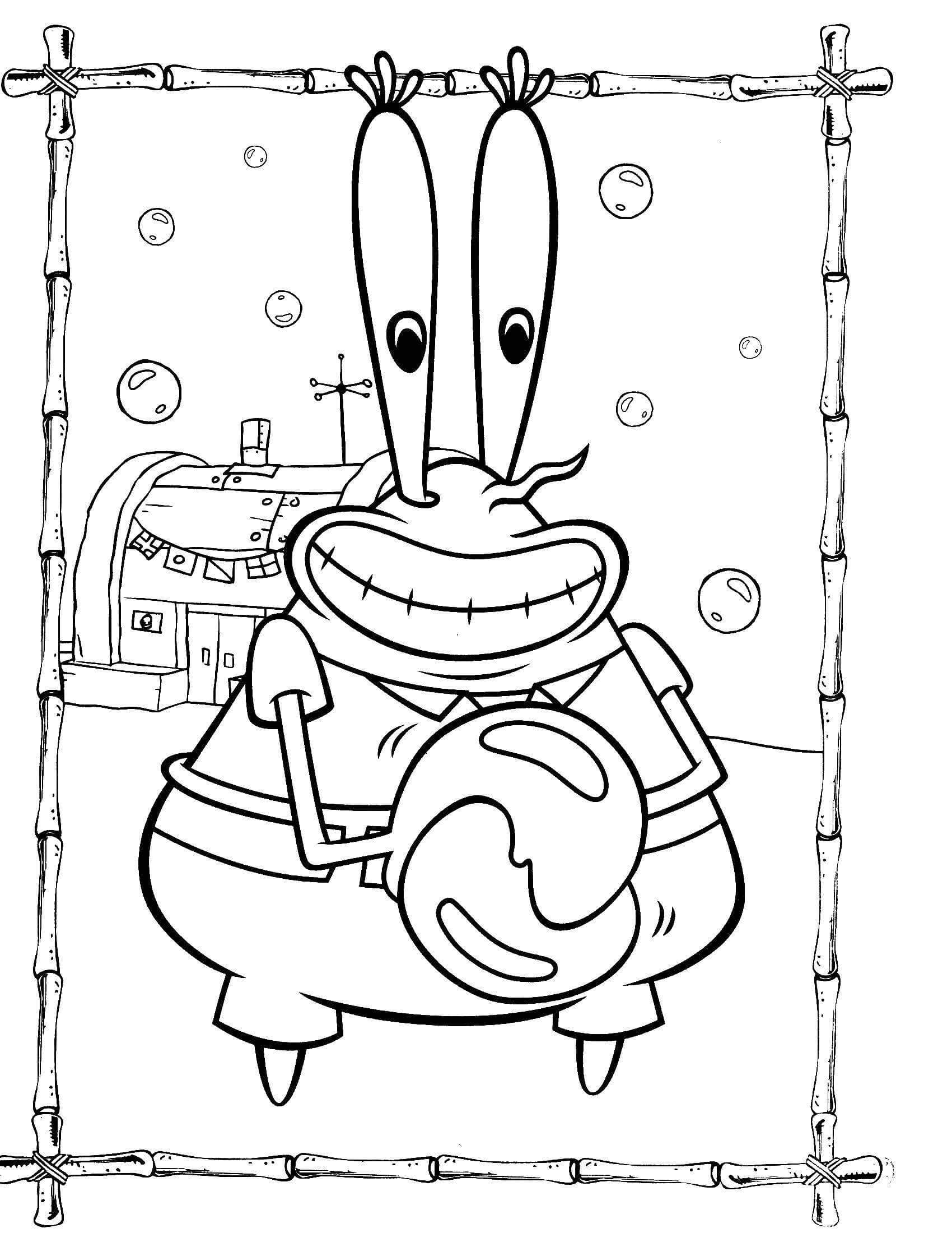 Dibujo de Don Cangrejo Perfecto para Colorear